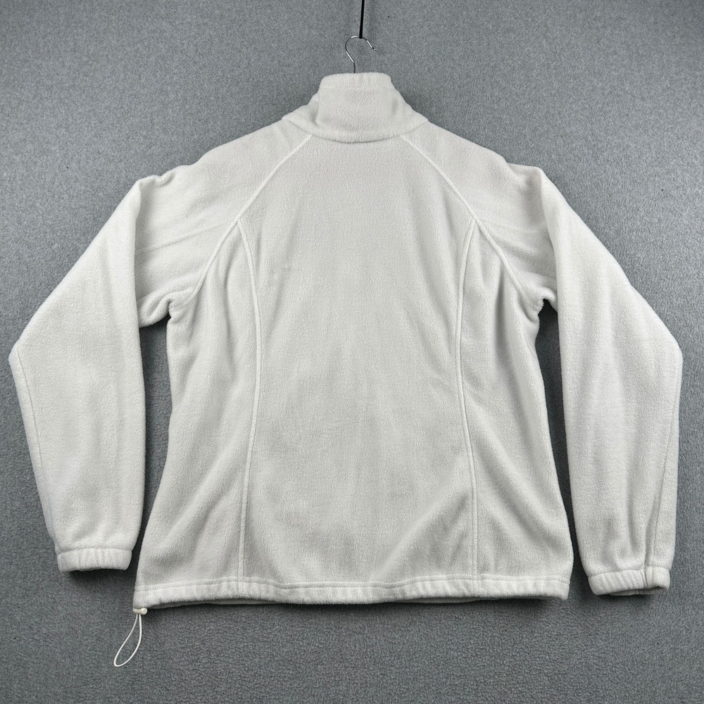Columbia Fleece Jacket Womens L White Benton Springs Full Zip WL6439 Outdoor‎ - Picture 2 of 10